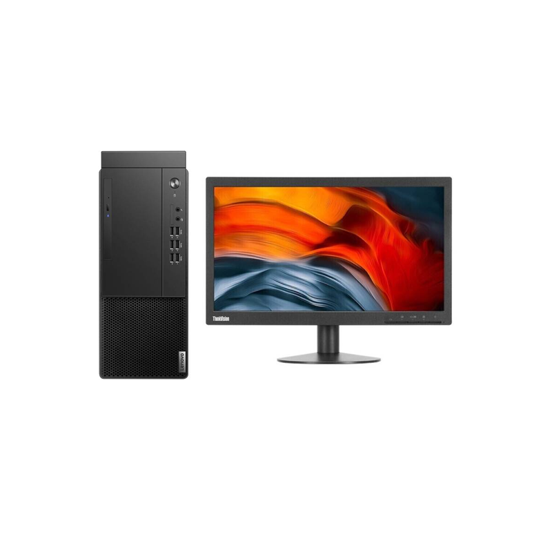 聯想/LENOVO 啟天M433-A050+TE20-14 主機+顯示器 臺式計算機