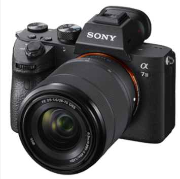 索尼/SONY Alpha 7 III(7M3K) 套机（SEL2870） 3.0英寸/2420万/单反相机/全画幅/SD卡+SDHC卡+SDXC卡/单镜头套机/黑色/数字照相机